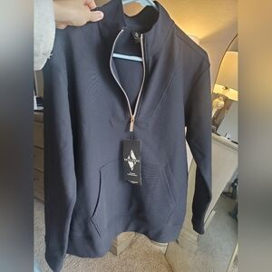 Skechers Men's Black Quarter-Zip Sweater